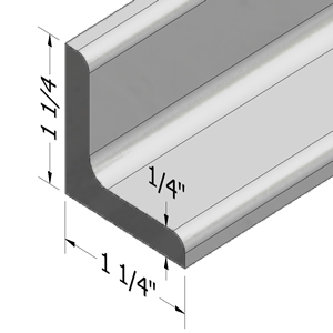 1.25" AL ANGLE FOR CUSTOM 30 SERIES ANGLE BRACKETS